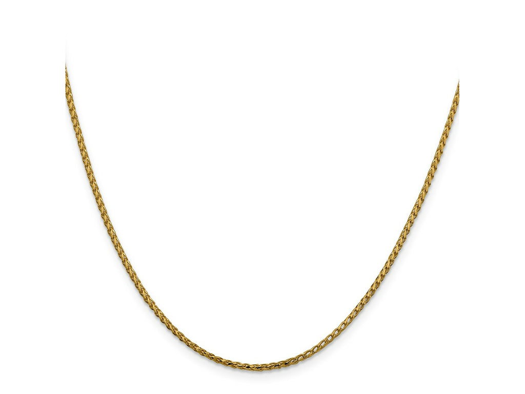 FJC Finejewelers 14 kt Yellow Gold Bright Cut Open Franco Chain 24 Inches x 1.6 mm