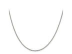 FJC Finejewelers 14 kt White Gold Bright Cut Open Franco Chain 18 Inches x 2.1 mm