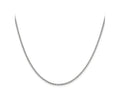 FJC Finejewelers 14 kt White Gold Bright Cut Open Franco Chain 24 Inches x 2.1 mm