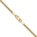 FJC Finejewelers 14 kt Yellow Gold Solid Regular Rope Chain 30 Inches x 2.25 mm