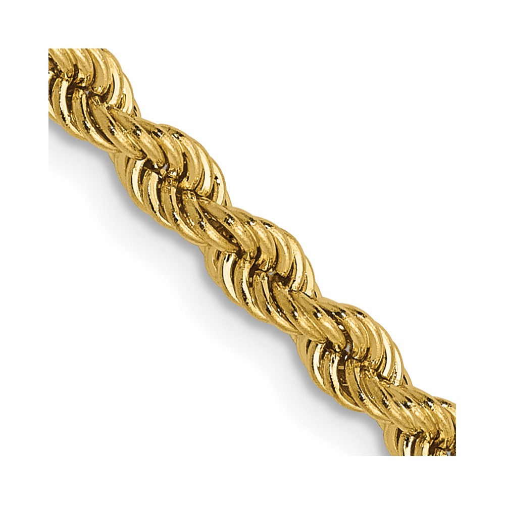 FJC Finejewelers 14 kt Yellow Gold Solid Regular Rope Chain 20 Inches x 2.75 mm