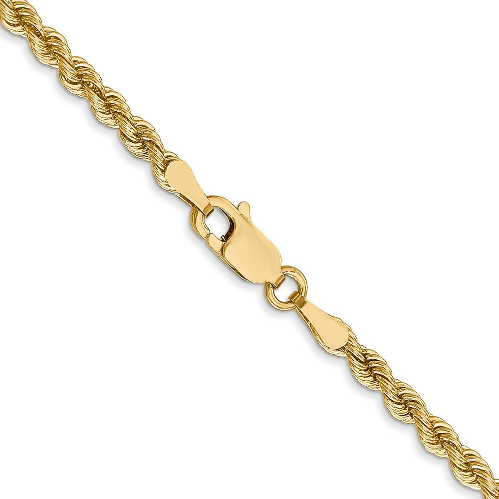 FJC Finejewelers 14 kt Yellow Gold Solid Regular Rope Chain Bracelet 8 Inches x 2.75 mm