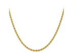 FJC Finejewelers 14 kt Yellow Gold Solid Regular Rope Chain Bracelet 8 Inches x 2.75 mm