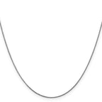 FJC Finejewelers 14 kt White Gold Bright Cut Spiga Chain 24 Inches x 0.65 mm