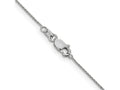 FJC Finejewelers 14 kt White Gold Bright Cut Spiga Chain 24 Inches x 0.65 mm