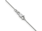 FJC Finejewelers 14 kt White Gold Bright Cut Spiga Chain 24 Inches x 0.65 mm