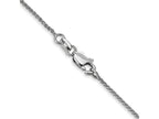 FJC Finejewelers 14 kt White Gold Bright Cut Spiga Chain 16 Inches x 1 mm