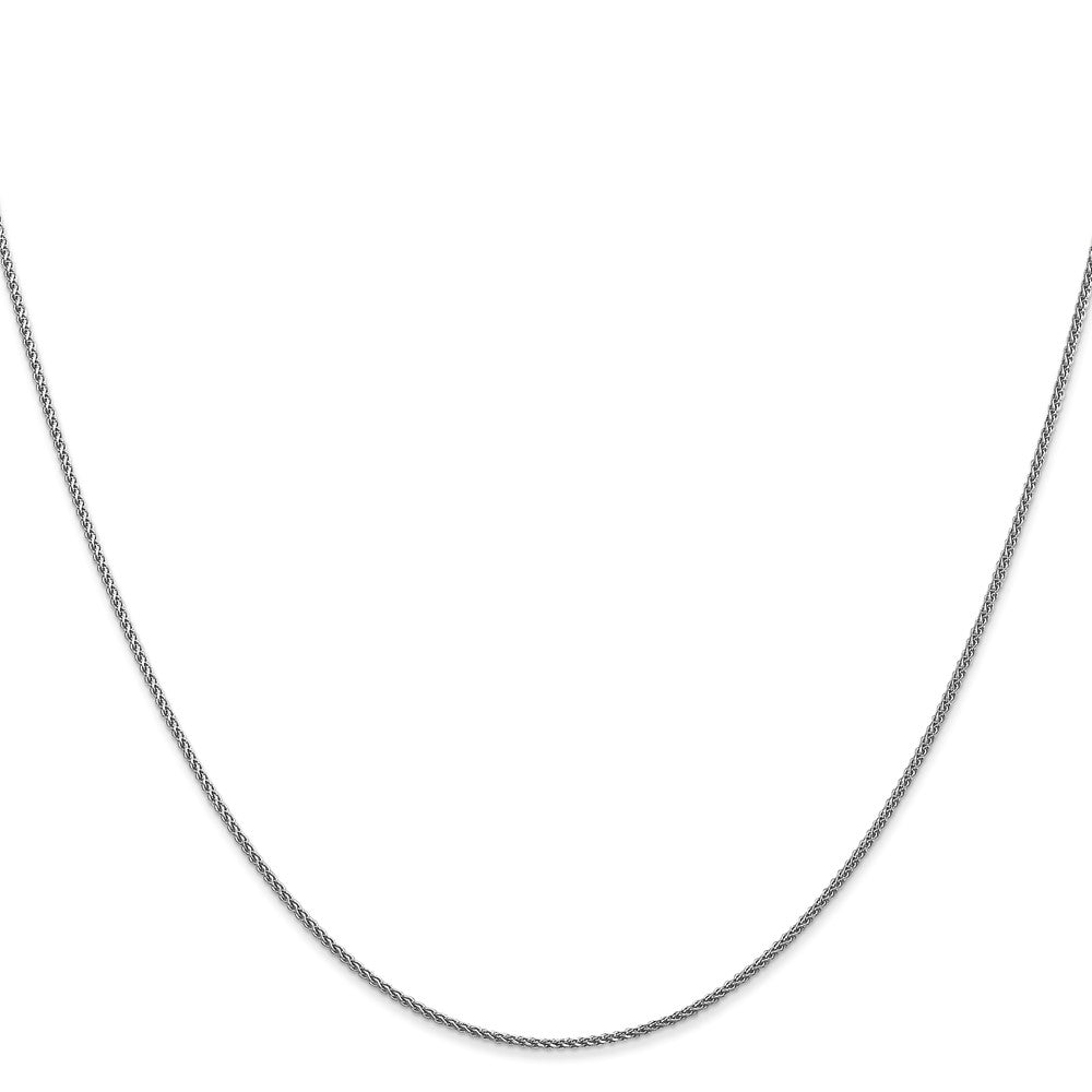 FJC Finejewelers 14 kt White Gold Bright Cut Spiga Chain 20 Inches x 1 mm