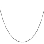 FJC Finejewelers 14 kt White Gold Bright Cut Spiga Chain 20 Inches x 1 mm