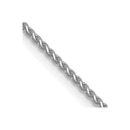 FJC Finejewelers 14 kt White Gold Bright Cut Spiga Chain 20 Inches x 1 mm