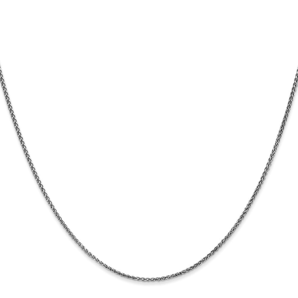 FJC Finejewelers 14 kt White Gold Solid Bright Cut Spiga Chain 16 Inches x 1.2 mm