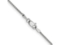 FJC Finejewelers 14 kt White Gold Solid Bright Cut Spiga Chain 16 Inches x 1.2 mm