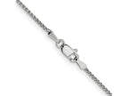 FJC Finejewelers 14 kt White Gold Solid Bright Cut Spiga Chain 16 Inches x 1.2 mm