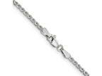 FJC Finejewelers 14 kt White Gold Solid Bright Cut Spiga Chain 18 Inches x 1.8 mm