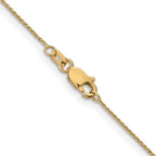FJC Finejewelers 14 kt Yellow Gold Bright Cut Spiga Chain 18 Inches x 0.65 mm
