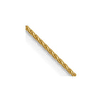 FJC Finejewelers 14 kt Yellow Gold Bright Cut Spiga Chain 20 Inches x 0.65 mm