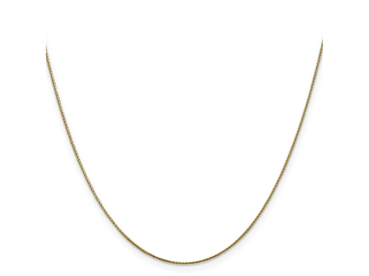 FJC Finejewelers 14 kt Yellow Gold Bright Cut Spiga Chain 20 Inches x 0.65 mm