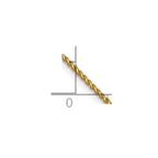 FJC Finejewelers 14 kt Yellow Gold Bright Cut Spiga Chain 16 Inches x 1 mm