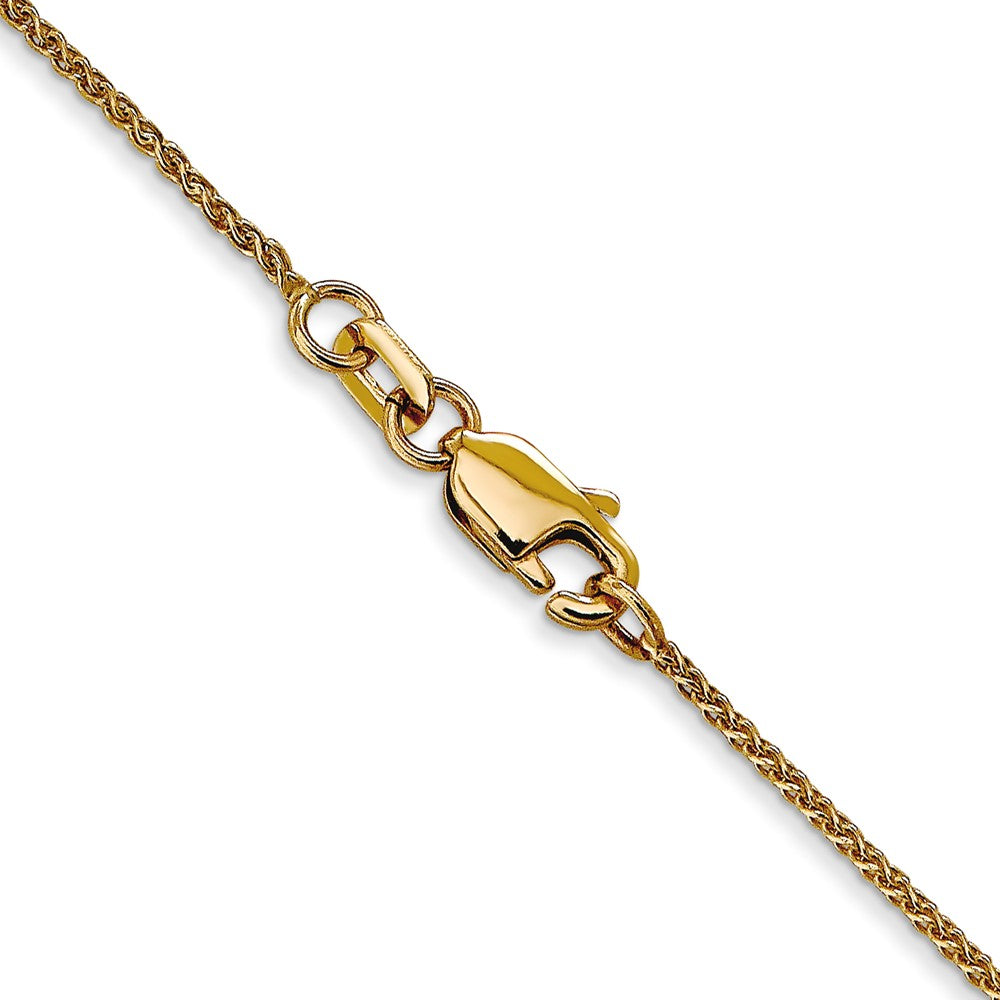 FJC Finejewelers 14 kt Yellow Gold Bright Cut Spiga Chain 16 Inches x 1 mm