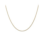 FJC Finejewelers 14 kt Yellow Gold Bright Cut Spiga Chain 18 Inches x 1 mm