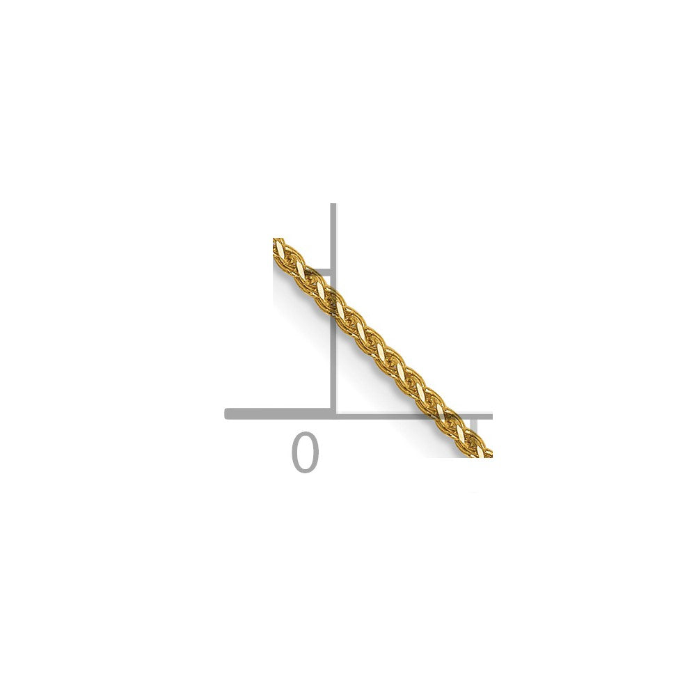 FJC Finejewelers 14 kt Yellow Gold Bright Cut Spiga Chain 24 Inches x 1 mm