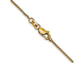 FJC Finejewelers 14 kt Yellow Gold Bright Cut Spiga Chain Anklet 9 Inches x 1 mm