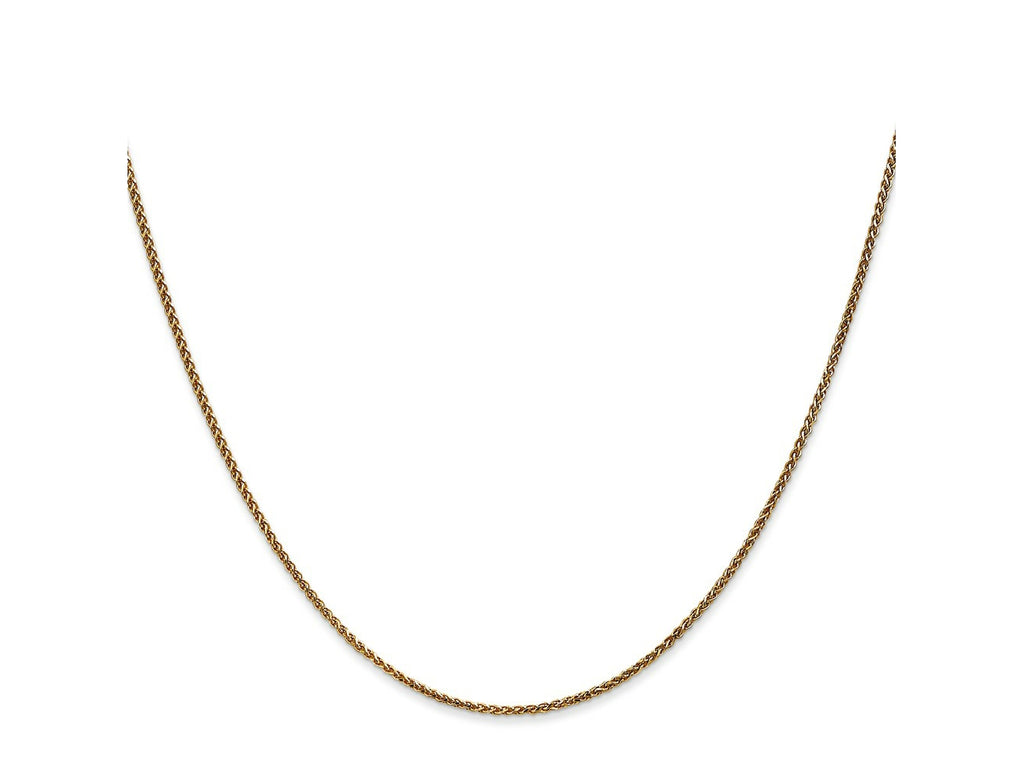 FJC Finejewelers 14 kt Yellow Gold Bright Cut Spiga Chain 20 Inches x 1.2 mm