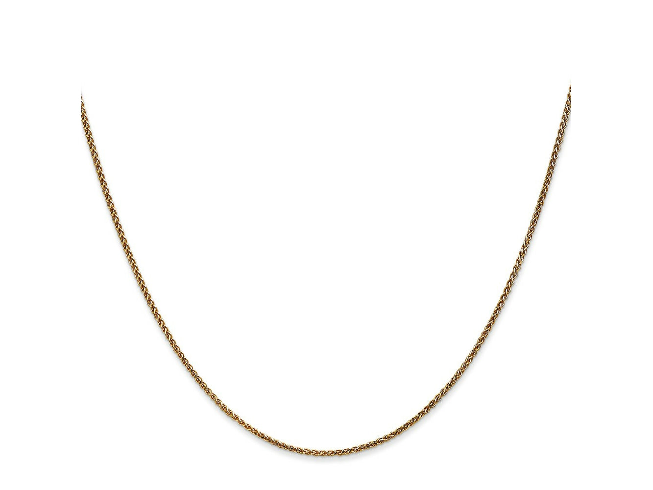 FJC Finejewelers 14 kt Yellow Gold Bright Cut Spiga Chain 20 Inches x 1.2 mm