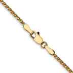 FJC Finejewelers 14 kt Yellow Gold Bright Cut Spiga Chain 18 Inches x 1.4 mm