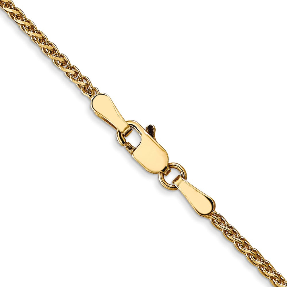 FJC Finejewelers 14 kt Yellow Gold Bright Cut Spiga Chain 24 Inches x 1.4 mm