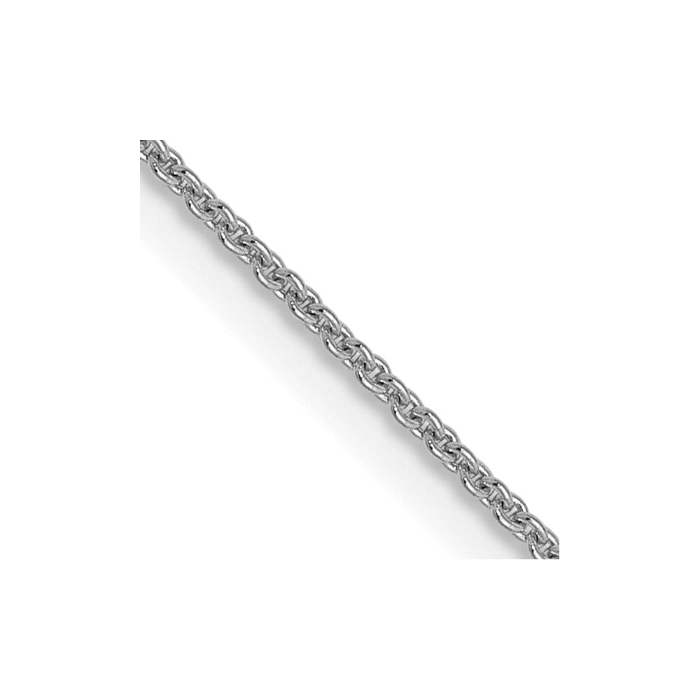 FJC Finejewelers 14 kt White Gold Round Cable Chain 16 Inches x 0.9 mm