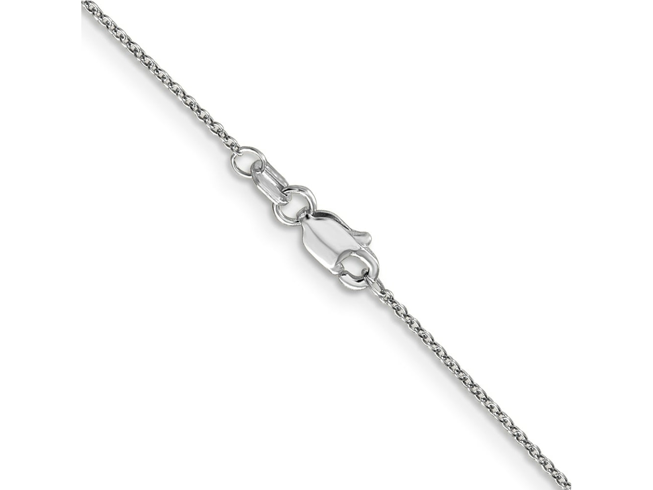 FJC Finejewelers 14 kt White Gold Round Cable Chain 16 Inches x 0.9 mm