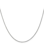 FJC Finejewelers 14 kt White Gold Round Cable Chain 20 Inches x 0.9 mm