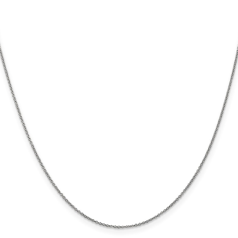 FJC Finejewelers 14 kt White Gold Round Cable Chain 20 Inches x 0.9 mm