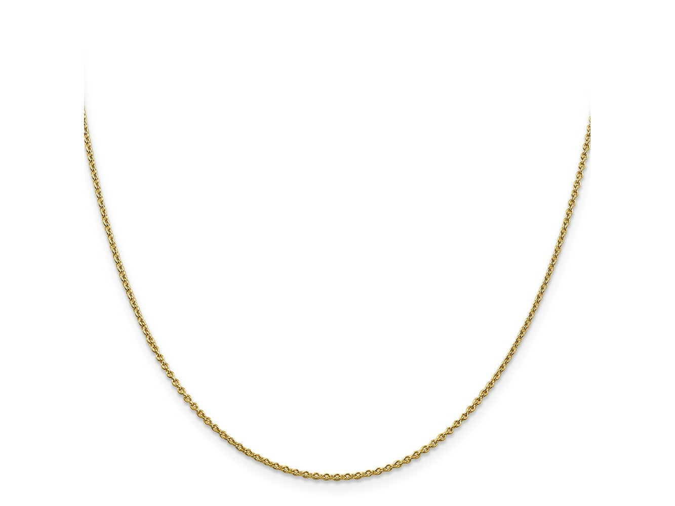FJC Finejewelers 14 kt Yellow Gold Round Cable Chain 18 Inches x 1.8 mm