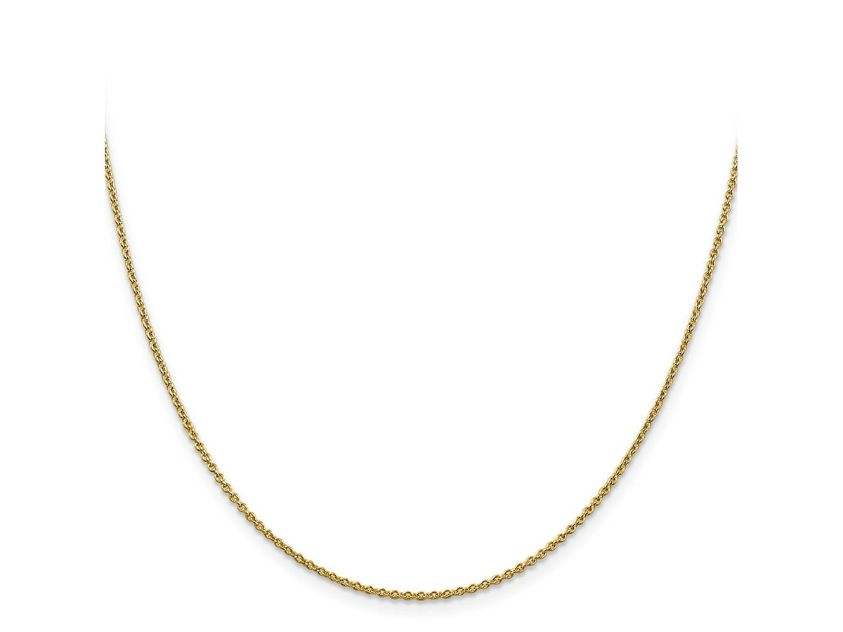 FJC Finejewelers 14 kt Yellow Gold Round Cable Chain 20 Inches x 1.8 mm