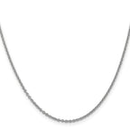 FJC Finejewelers 14 kt White Gold Round Cable Chain 16 Inches x 1.8 mm