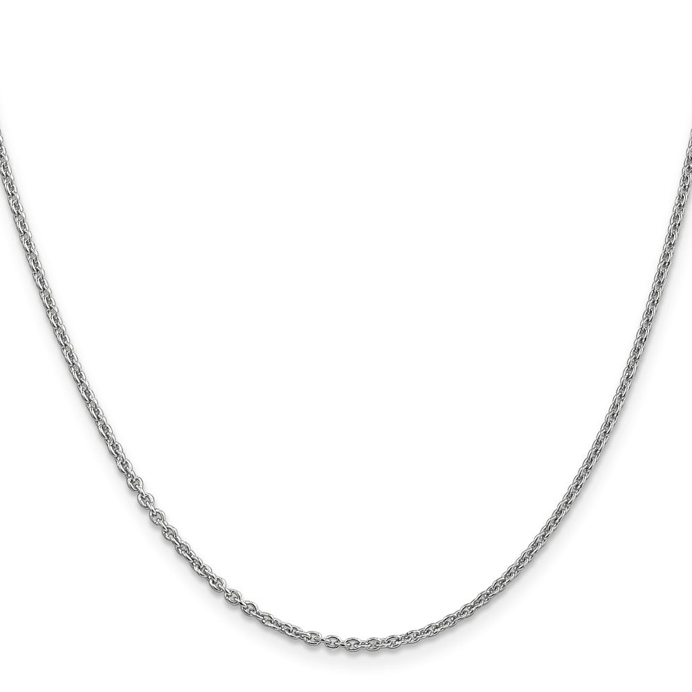 FJC Finejewelers 14 kt White Gold Round Cable Chain 16 Inches x 1.8 mm