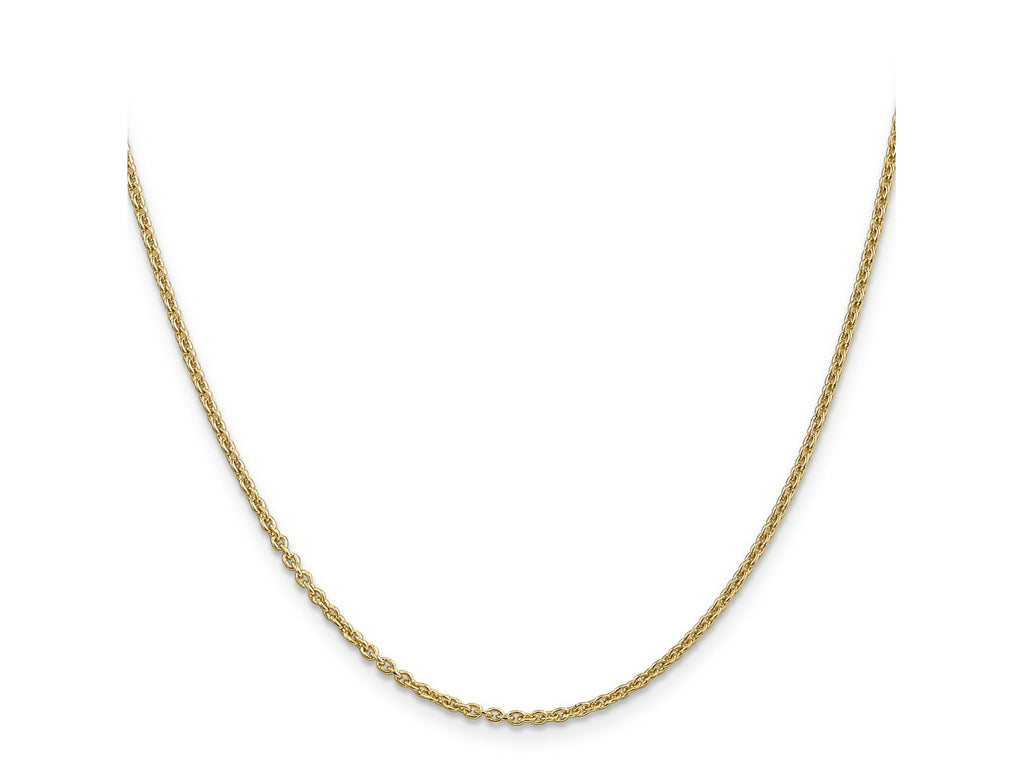 FJC Finejewelers 14 kt Yellow Gold Round Cable Chain 18 Inches x 1.95 mm