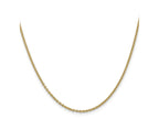FJC Finejewelers 14 kt Yellow Gold Round Cable Chain 18 Inches x 1.95 mm