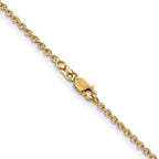 FJC Finejewelers 14 kt Yellow Gold Round Cable Chain 20 Inches x 1.95 mm