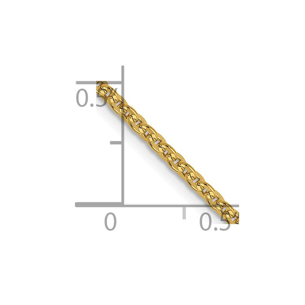 FJC Finejewelers 14 kt Yellow Gold Flat Cable Chain 18 Inches x 1.95 mm