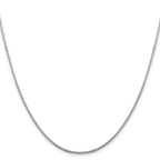 FJC Finejewelers 14 kt White Gold Flat Cable Chain 18 Inches x 1.95 mm