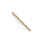 FJC Finejewelers 14 kt Yellow Gold Bright Cut Rolo Chain 16 Inches x 0.85 mm