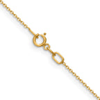FJC Finejewelers 14 kt Yellow Gold Bright Cut Rolo Chain 24 Inches x 0.85 mm