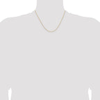 FJC Finejewelers 14 kt Yellow Gold Bright Cut Rolo Chain 18 Inches x 1.05 mm