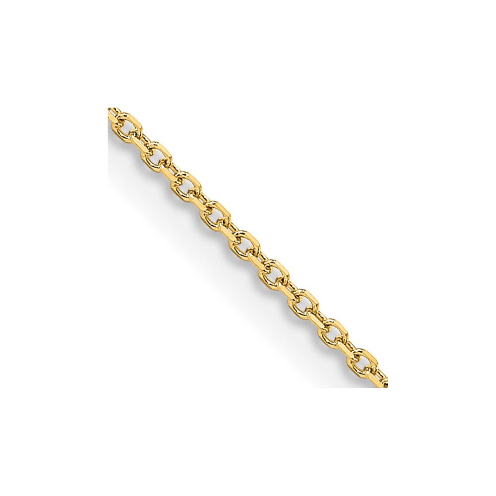 FJC Finejewelers 14 kt Yellow Gold Bright Cut Rolo Chain 20 Inches x 1.05 mm