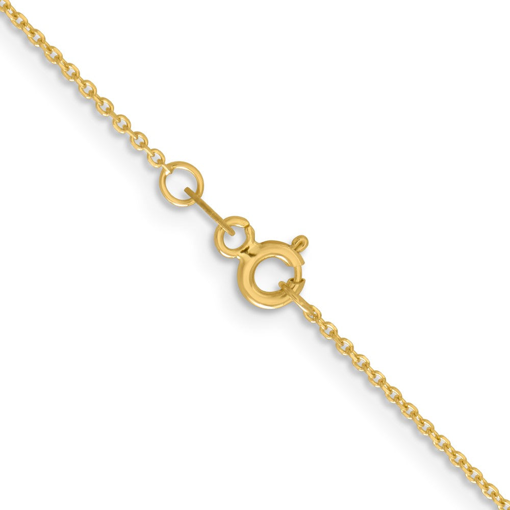 FJC Finejewelers 14 kt Yellow Gold Bright Cut Rolo Chain 20 Inches x 1.05 mm