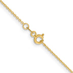 FJC Finejewelers 14 kt Yellow Gold Bright Cut Rolo Chain 20 Inches x 1.05 mm