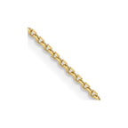 FJC Finejewelers 14 kt Yellow Gold Bright Cut Rolo Chain 24 Inches x 1.05 mm
